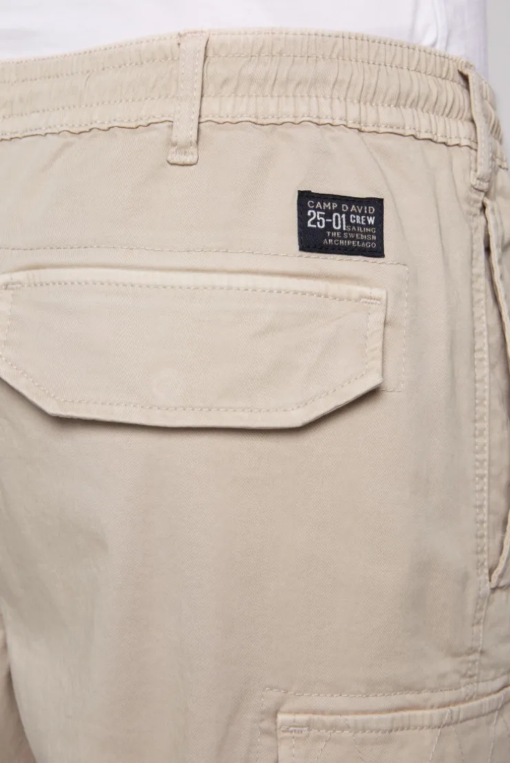 CAMP DAVID & SOCCX Cargohose mit Klappentaschen neutral beige neutralbeige Cheap