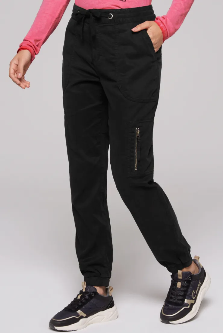 CAMP DAVID & SOCCX Cargohose mit Print Artwork black Clearance