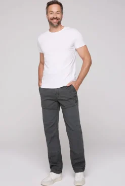 CAMP DAVID & SOCCX Cargohose mit tonigen Canvas-Details granite Best Sale