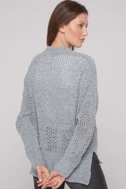 CAMP DAVID & SOCCX Chenille-Cardigan mit Strickmuster cold grey coldgrey Cheap