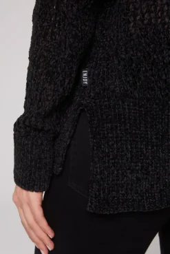 CAMP DAVID & SOCCX Chenille-Cardigan mit Strickmuster black Shop