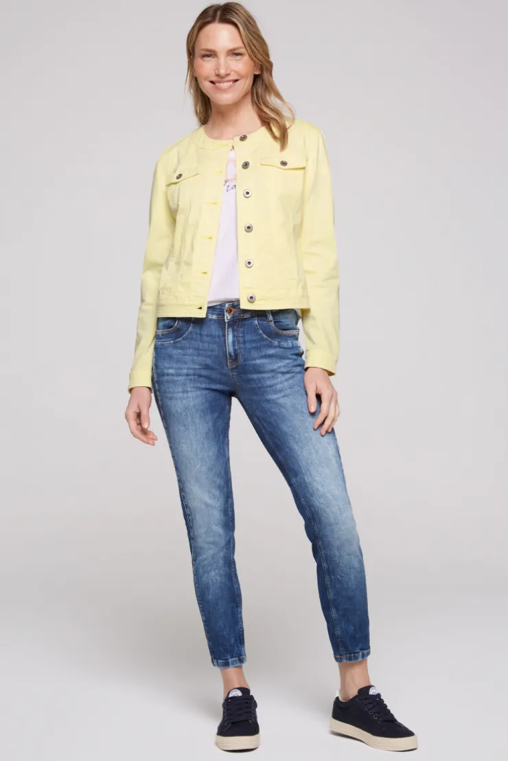 CAMP DAVID & SOCCX Coloured Jeansjacke JE:SSY faded yellow fadedyellow Fashion