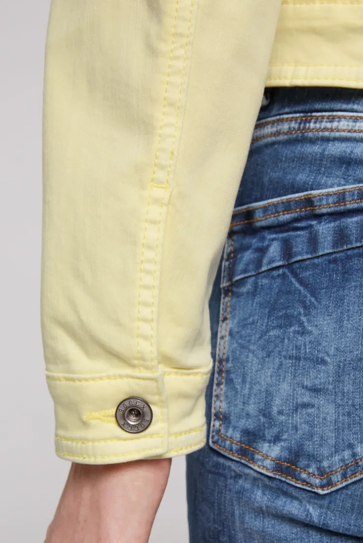 CAMP DAVID & SOCCX Coloured Jeansjacke JE:SSY faded yellow fadedyellow Fashion