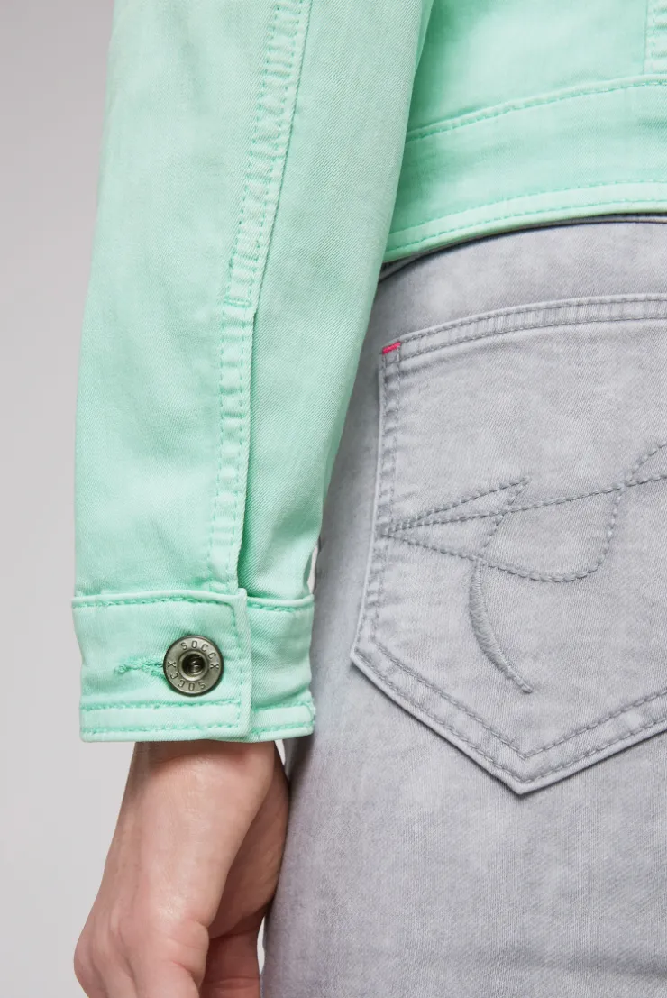 CAMP DAVID & SOCCX Coloured Jeansjacke JE:SSY minty leaf washed mintyleafwashed Clearance