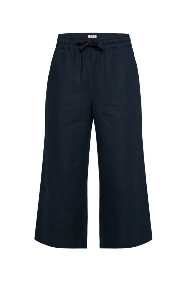 CAMP DAVID & SOCCX Culotte aus Leinen mit Elastikbund blue navy bluenavy Sale
