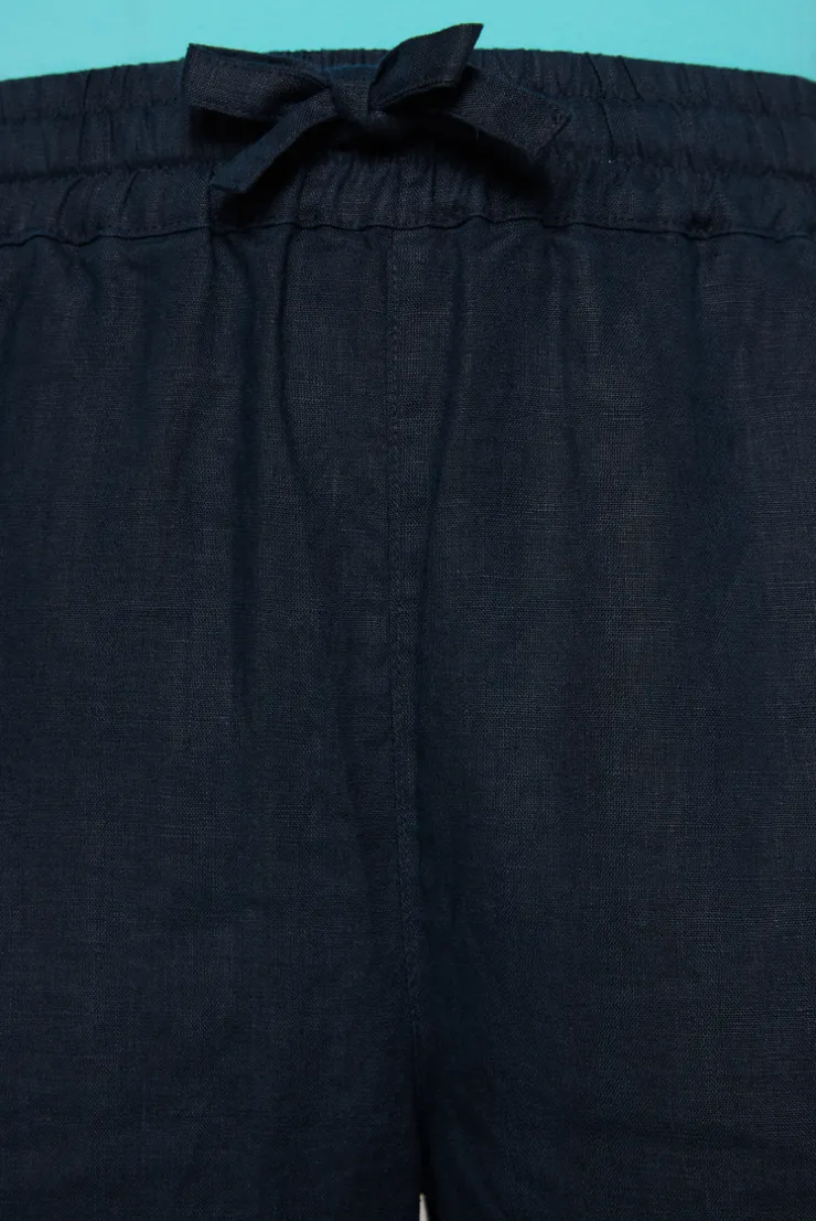 CAMP DAVID & SOCCX Culotte aus Leinen mit Elastikbund blue navy bluenavy Sale