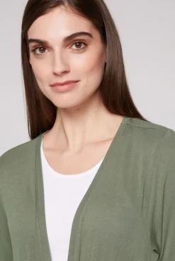 CAMP DAVID & SOCCX Feinstrick-Cardigan mit Rücken-Print desert olive desertolive Clearance