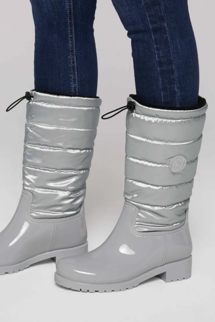 CAMP DAVID & SOCCX Gefütteter Gummistiefel mit Steppschaft silver Sale