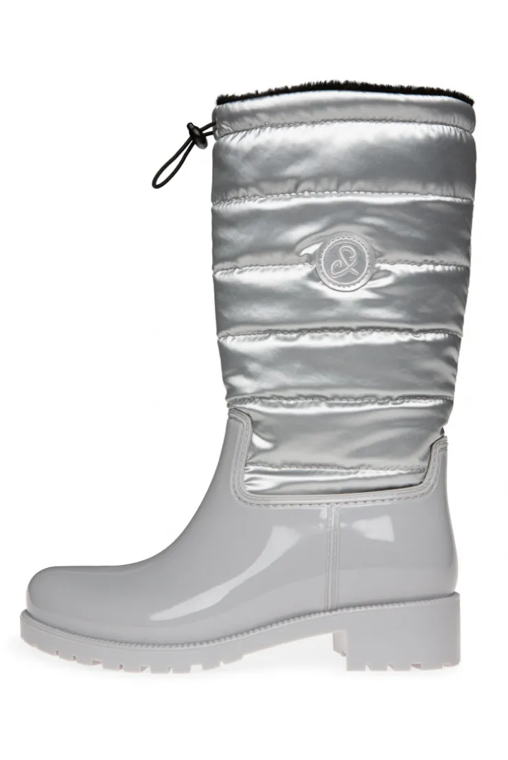 CAMP DAVID & SOCCX Gefütteter Gummistiefel mit Steppschaft silver Sale