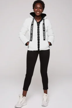 CAMP DAVID & SOCCX Glänzende Steppjacke mit Samt-Optik white Outlet