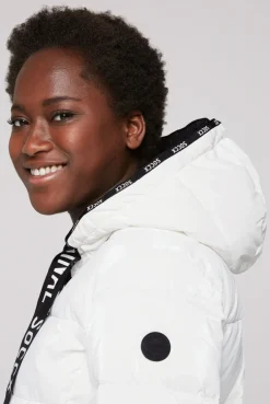 CAMP DAVID & SOCCX Glänzende Steppjacke mit Samt-Optik white Outlet