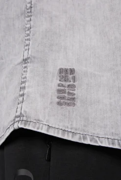 CAMP DAVID & SOCCX Hemd aus Denim Regular Fit light grey bleached lightgreybleached Best Sale