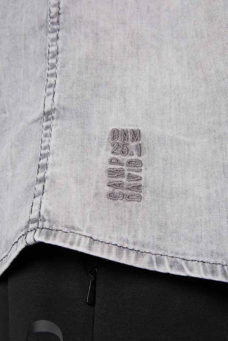 CAMP DAVID & SOCCX Hemd aus Denim Regular Fit light grey bleached lightgreybleached Best Sale