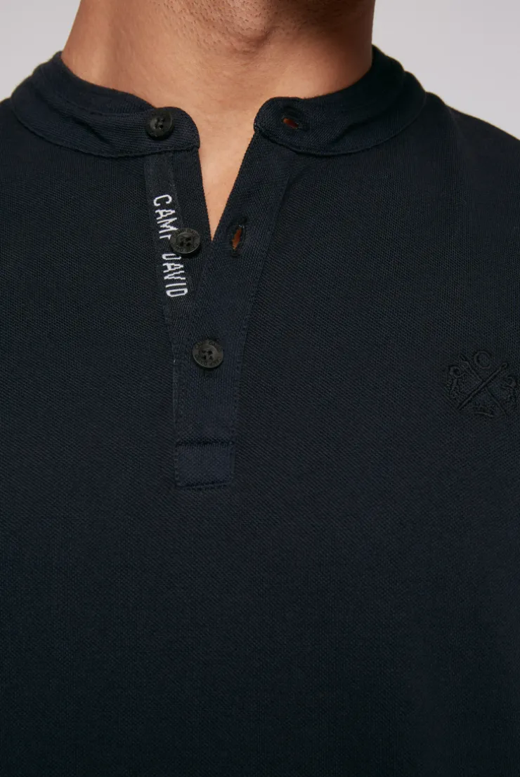 CAMP DAVID & SOCCX Henley-Shirt im Polo-Stil blue navy bluenavy Cheap