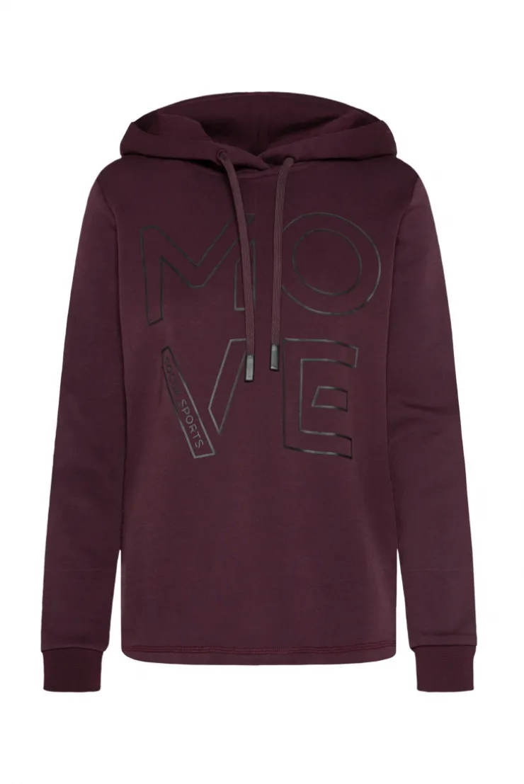 CAMP DAVID & SOCCX Hoodie aus Interlock mit Artwork und Tapes deep plum deepplum Best Sale