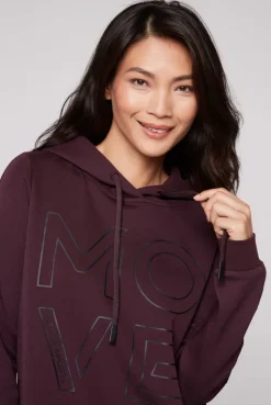 CAMP DAVID & SOCCX Hoodie aus Interlock mit Artwork und Tapes deep plum deepplum Best Sale