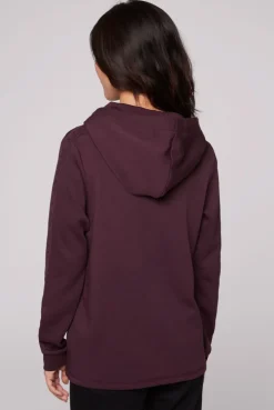 CAMP DAVID & SOCCX Hoodie aus Interlock mit Artwork und Tapes deep plum deepplum Best Sale