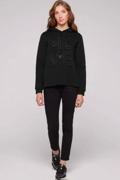 CAMP DAVID & SOCCX Hoodie aus Interlock mit Artwork und Tapes black Fashion