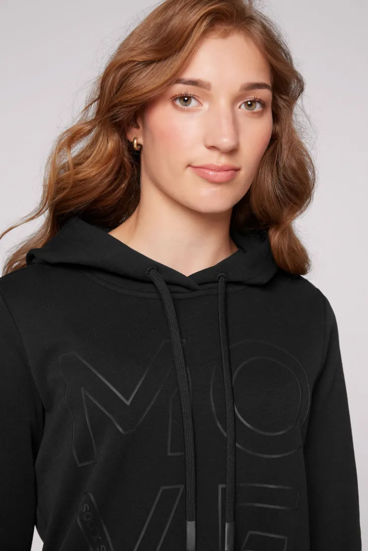 CAMP DAVID & SOCCX Hoodie aus Interlock mit Artwork und Tapes black Fashion