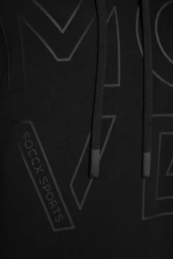 CAMP DAVID & SOCCX Hoodie aus Interlock mit Artwork und Tapes black Fashion
