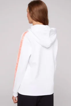 CAMP DAVID & SOCCX Hoodie aus Interlock mit Artwork und Tapes opticwhite Cheap