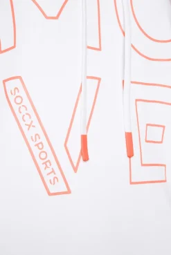 CAMP DAVID & SOCCX Hoodie aus Interlock mit Artwork und Tapes opticwhite Cheap