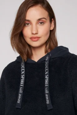 CAMP DAVID & SOCCX Hoodie aus Teddyplüsch mit Sweatkapuze blue navy bluenavy Sale