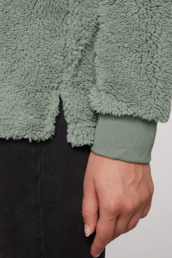 CAMP DAVID & SOCCX Hoodie aus Teddyplüsch mit Sweatkapuze muted aqua mutedaqua Best Sale