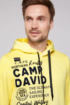 CAMP DAVID & SOCCX Hoodie Dip Dye mit Artworks light lime lightlime Flash Sale