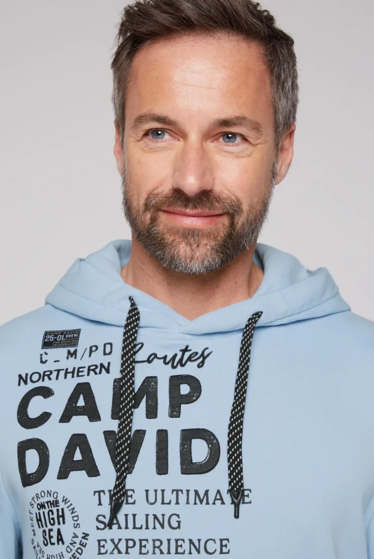 CAMP DAVID & SOCCX Hoodie Dip Dye mit Artworks black Hot