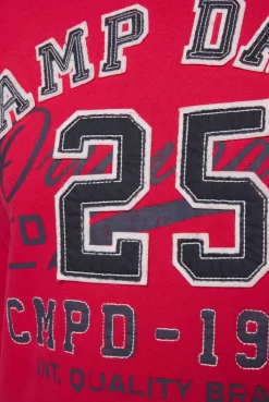 CAMP DAVID & SOCCX Hoodie mit Artwork im Retro-Style royal red royalred Outlet