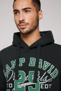 CAMP DAVID & SOCCX Hoodie mit Artwork im Retro-Style black Fashion