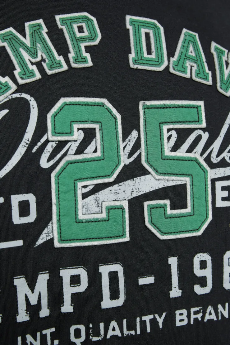 CAMP DAVID & SOCCX Hoodie mit Artwork im Retro-Style black Fashion