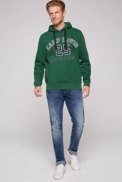 CAMP DAVID & SOCCX Hoodie mit Artwork im Retro-Style raw green rawgreen Cheap