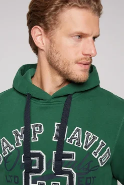 CAMP DAVID & SOCCX Hoodie mit Artwork im Retro-Style raw green rawgreen Cheap