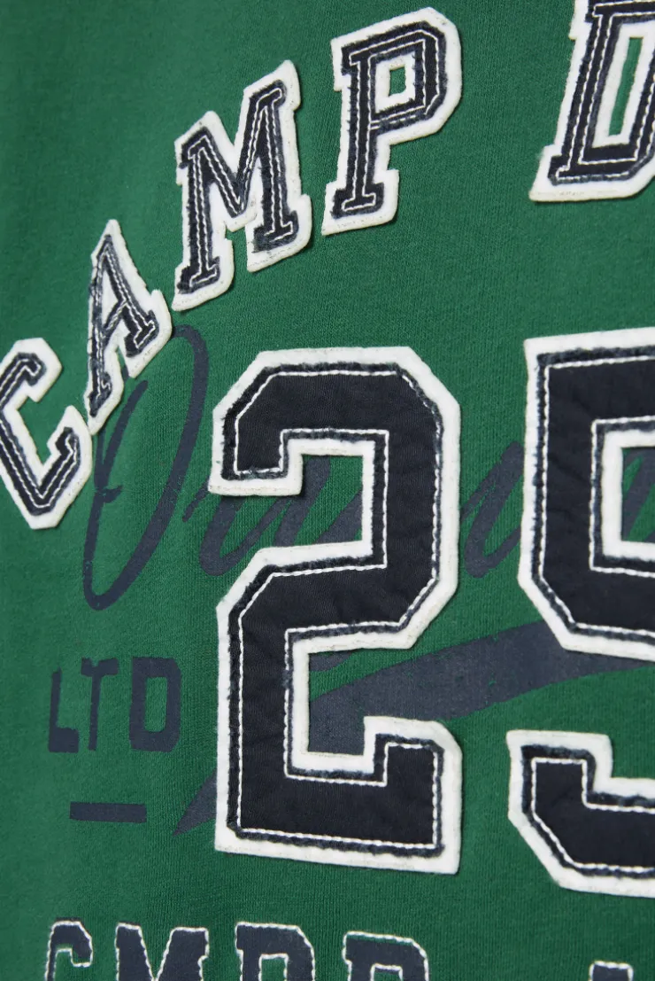 CAMP DAVID & SOCCX Hoodie mit Artwork im Retro-Style raw green rawgreen Cheap