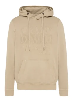 CAMP DAVID & SOCCX Hoodie mit tonigem Logo Artwork tan Hot
