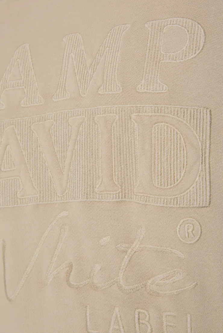 CAMP DAVID & SOCCX Hoodie mit tonigem Logo Artwork tan Hot