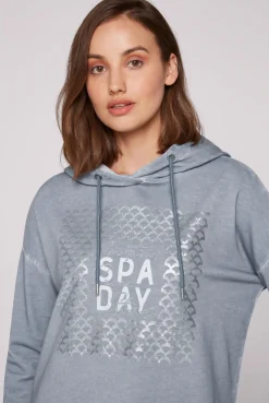 CAMP DAVID & SOCCX Hoodie Oil Dyed mit Artwork cold grey coldgrey Sale