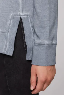 CAMP DAVID & SOCCX Hoodie Oil Dyed mit Artwork cold grey coldgrey Sale