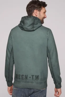 CAMP DAVID & SOCCX Hoodie Oil Dyed mit Artworks deep forest deepforest New