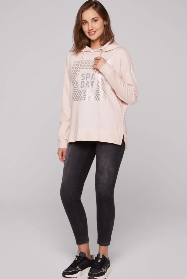 CAMP DAVID & SOCCX Hoodie Oil Dyed mit Artwork rose blush roseblush Sale