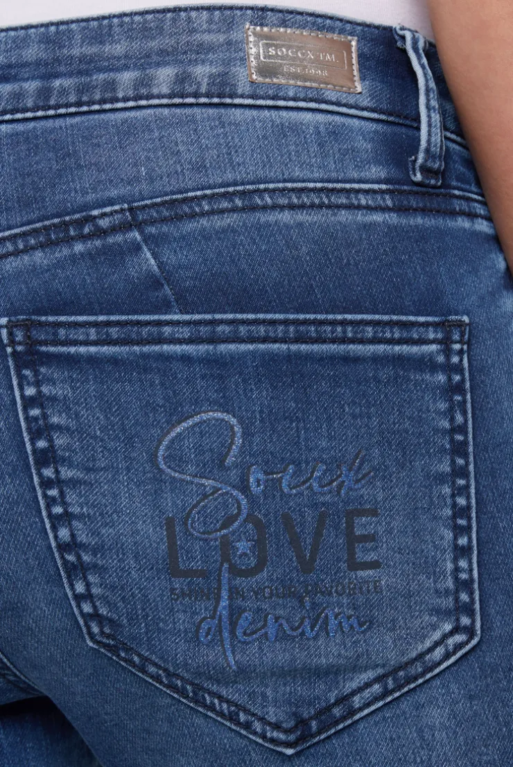 CAMP DAVID & SOCCX Jeans MI:RA Slim Fit blue printed jogg blueprintedjogg Store