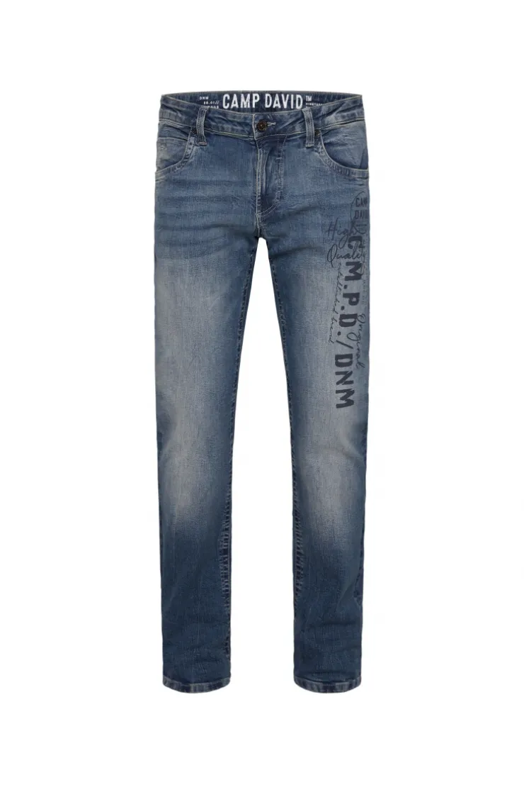 CAMP DAVID & SOCCX Jeans NI:CO Regular Fit dark blue printed darkblueprinted Cheap