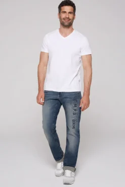 CAMP DAVID & SOCCX Jeans NI:CO Regular Fit dark blue printed darkblueprinted Cheap