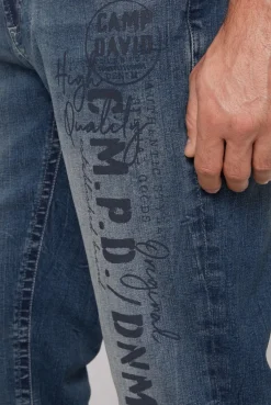CAMP DAVID & SOCCX Jeans NI:CO Regular Fit dark blue printed darkblueprinted Cheap