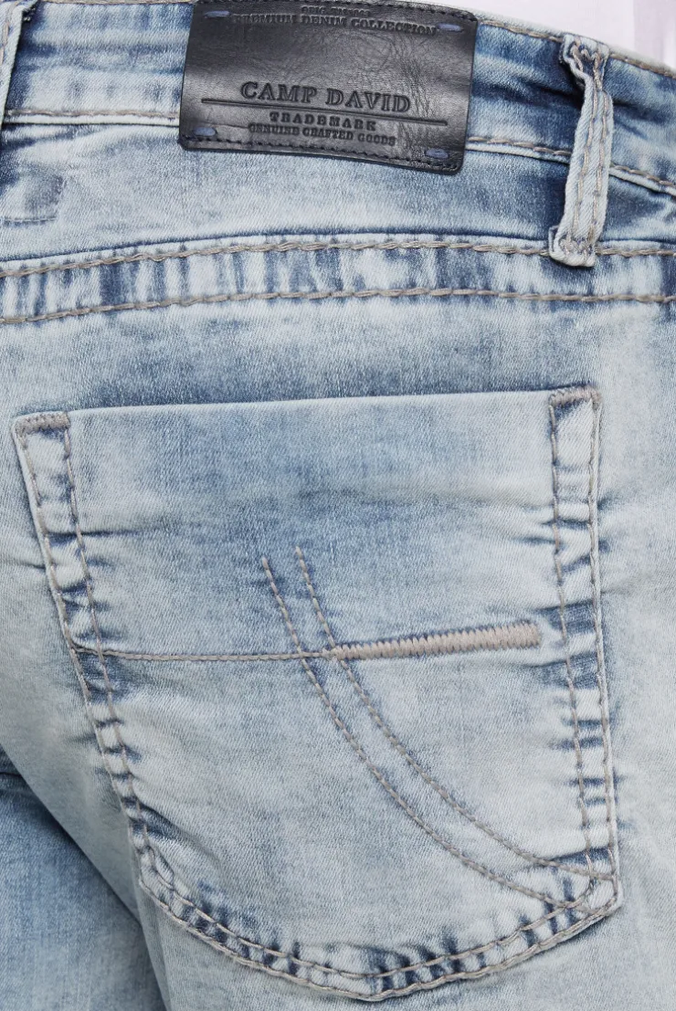 CAMP DAVID & SOCCX Jeans NI:CO Regular Fit mid blue printed midblueprinted Cheap