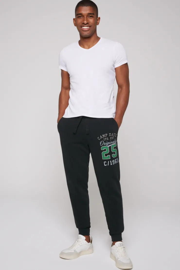 CAMP DAVID & SOCCX Jogginghose mit Retro-Artwork black Outlet