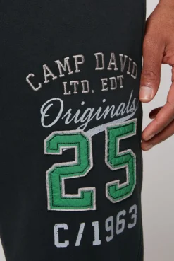 CAMP DAVID & SOCCX Jogginghose mit Retro-Artwork black Outlet