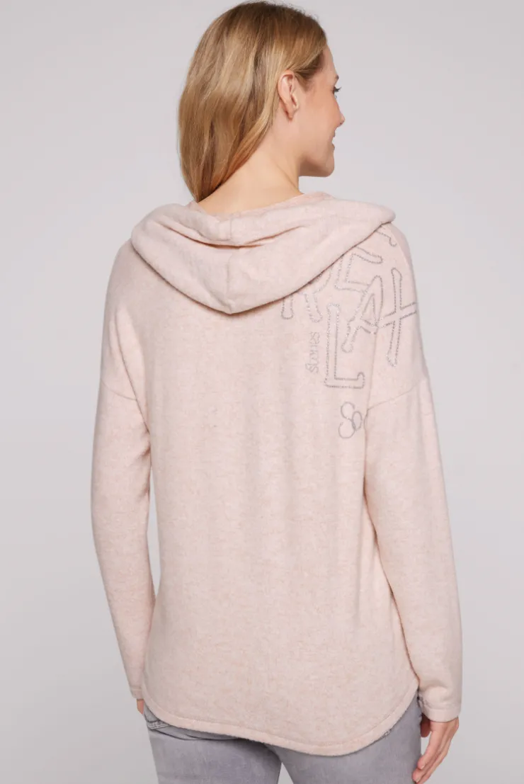 CAMP DAVID & SOCCX Kapuzenpullover aus Flauschstrick rose blush roseblush Fashion